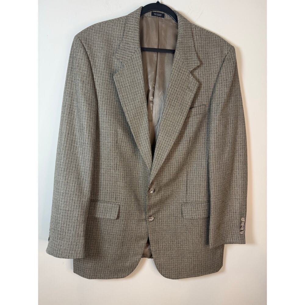 Robert Stock Men's Suitcoat Size 46R‎ Silk Wool Blend